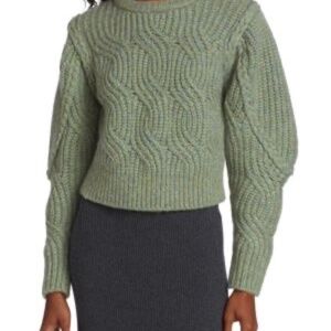 DH NEW YORK Luisa Cable Knit Sweater - Size Small